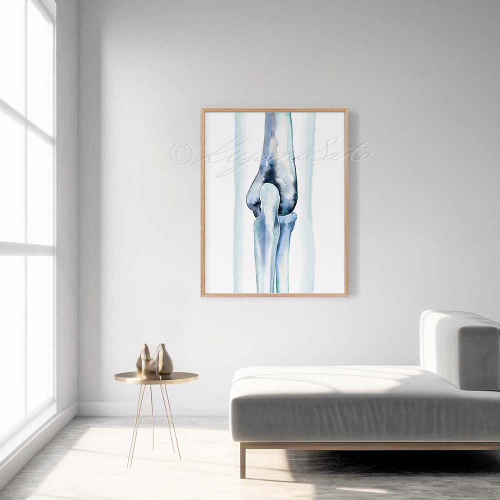 Elbow Joint Posterior View Abstract Art