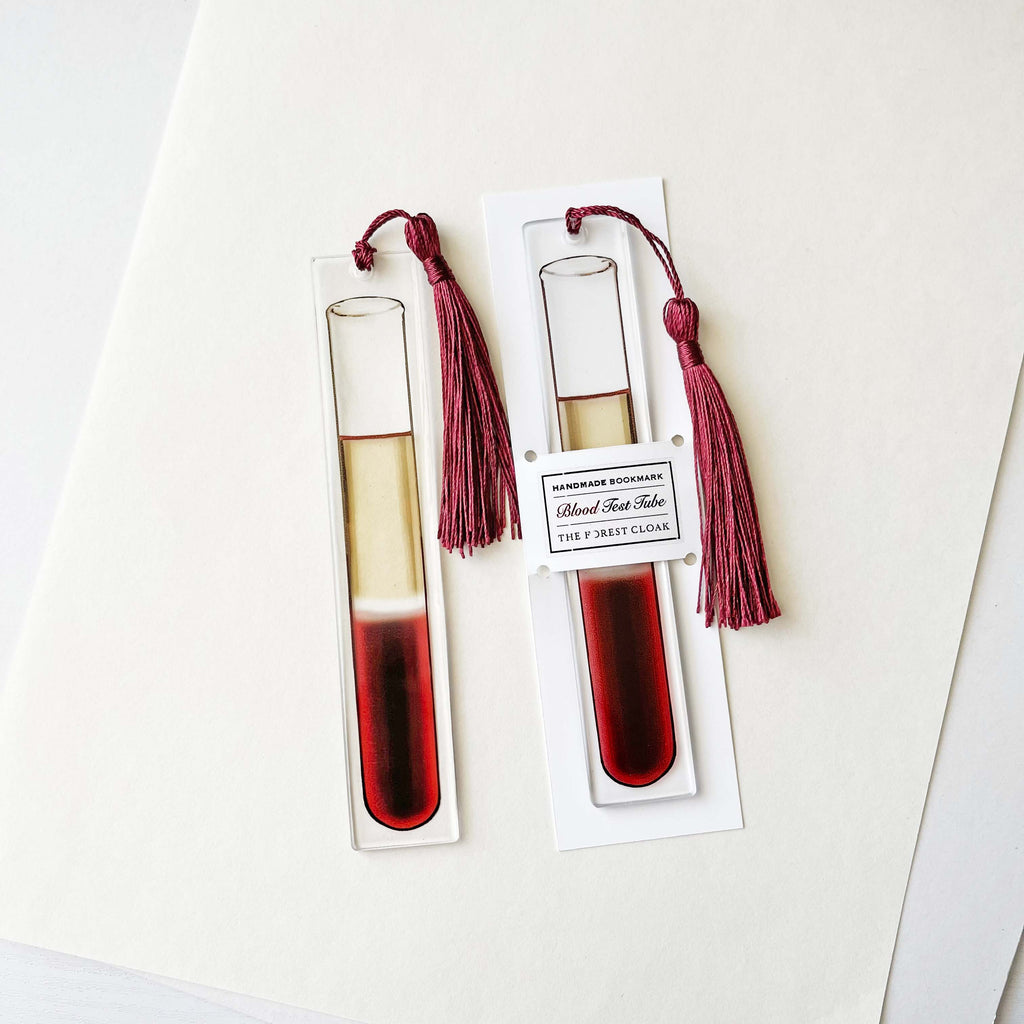 Blood Test Tube Bookmark