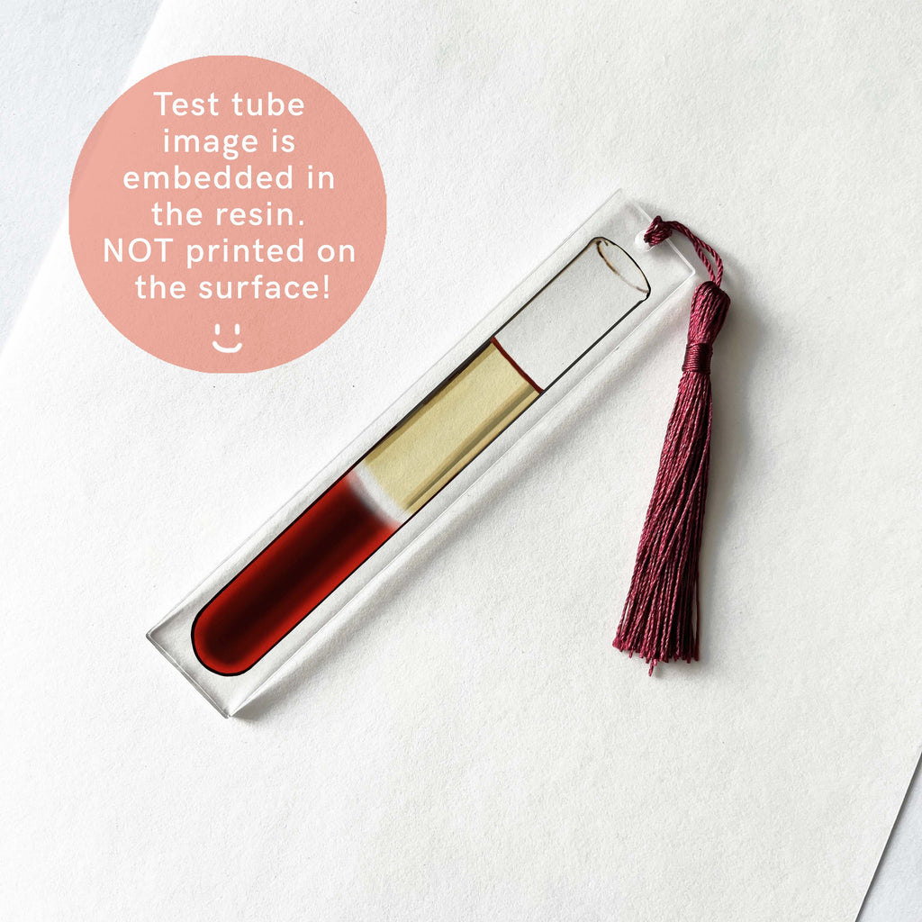 Blood Test Tube Bookmark