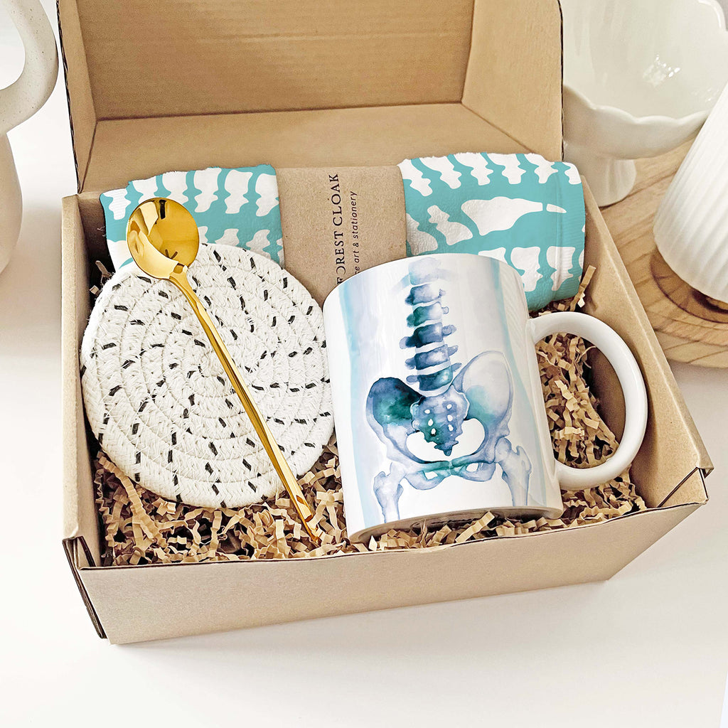 Orthopedics Mug Gift  Box Set with Coaster, Hand towel and Spoon