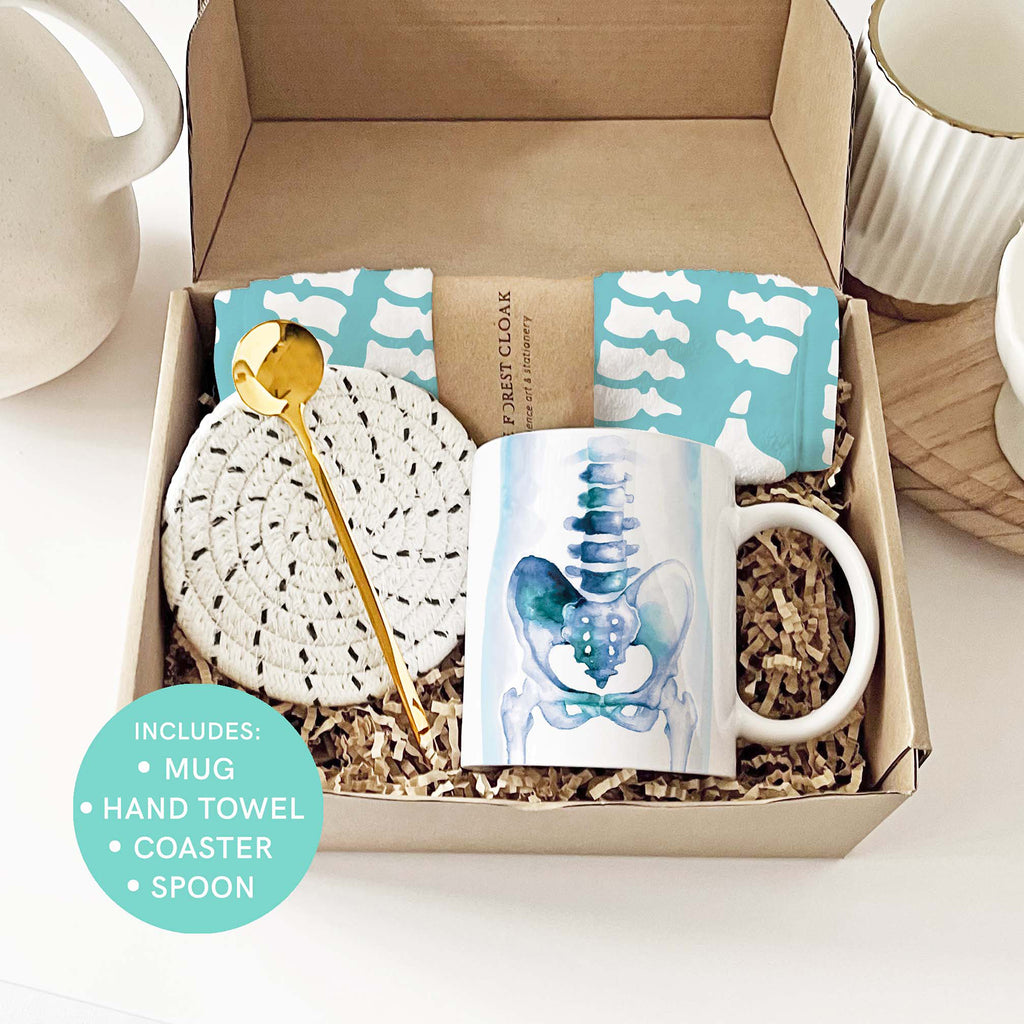 Orthopedics Mug Gift  Box Set with Coaster, Hand towel and Spoon