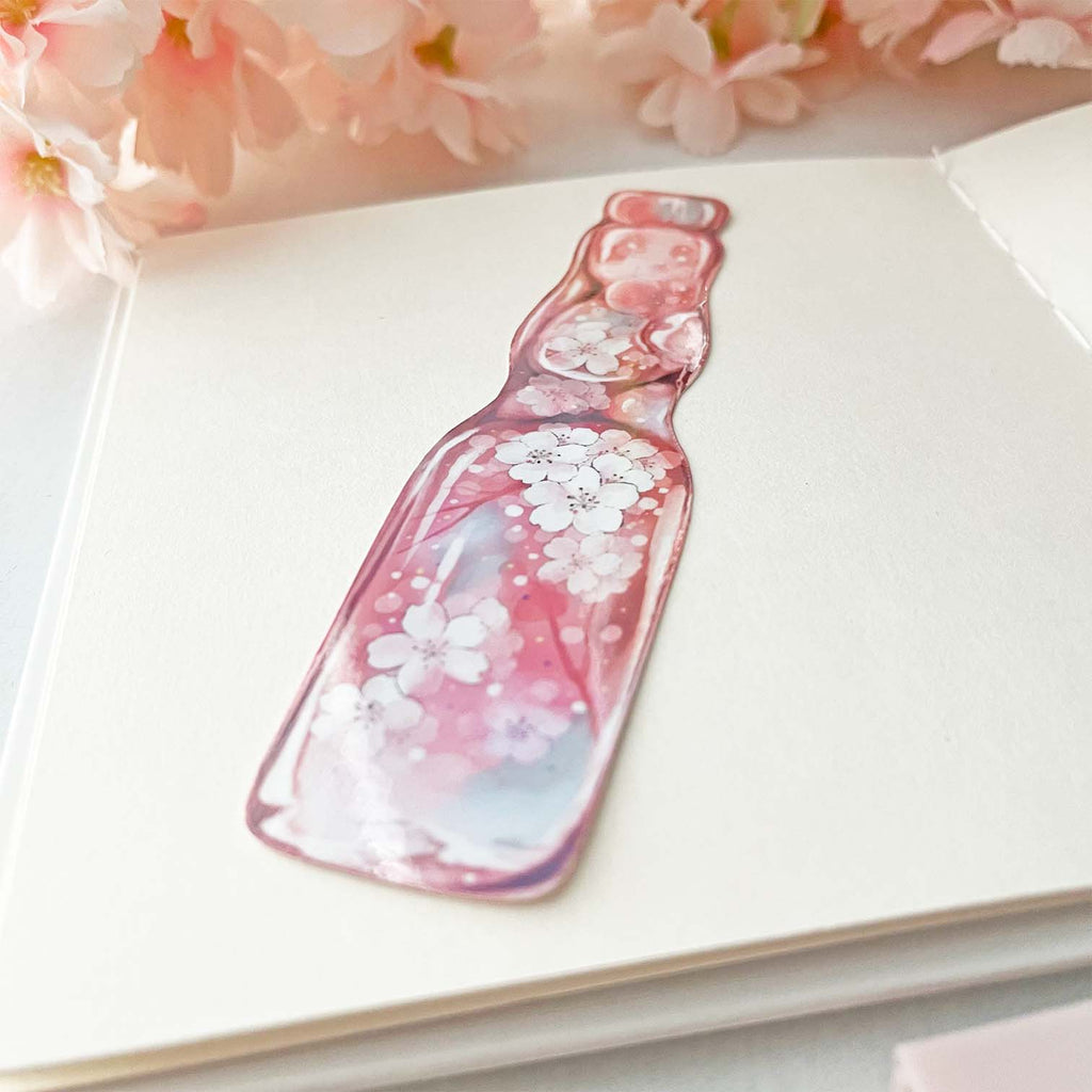 Sakura Ramune Holographic Laminated sticker