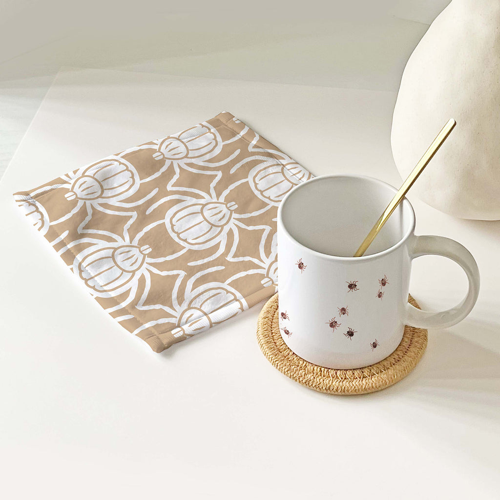 Tick Mug Gift  Box Set with Coaster, Hand towel and Spoon